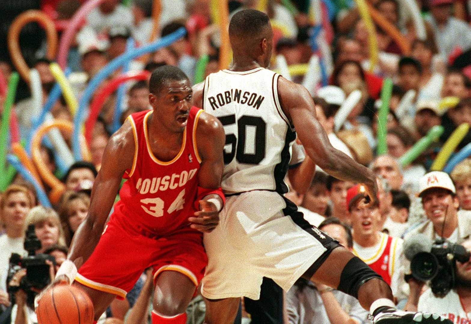 David Robinson Hakeem Olajuwon Basketball 1990s