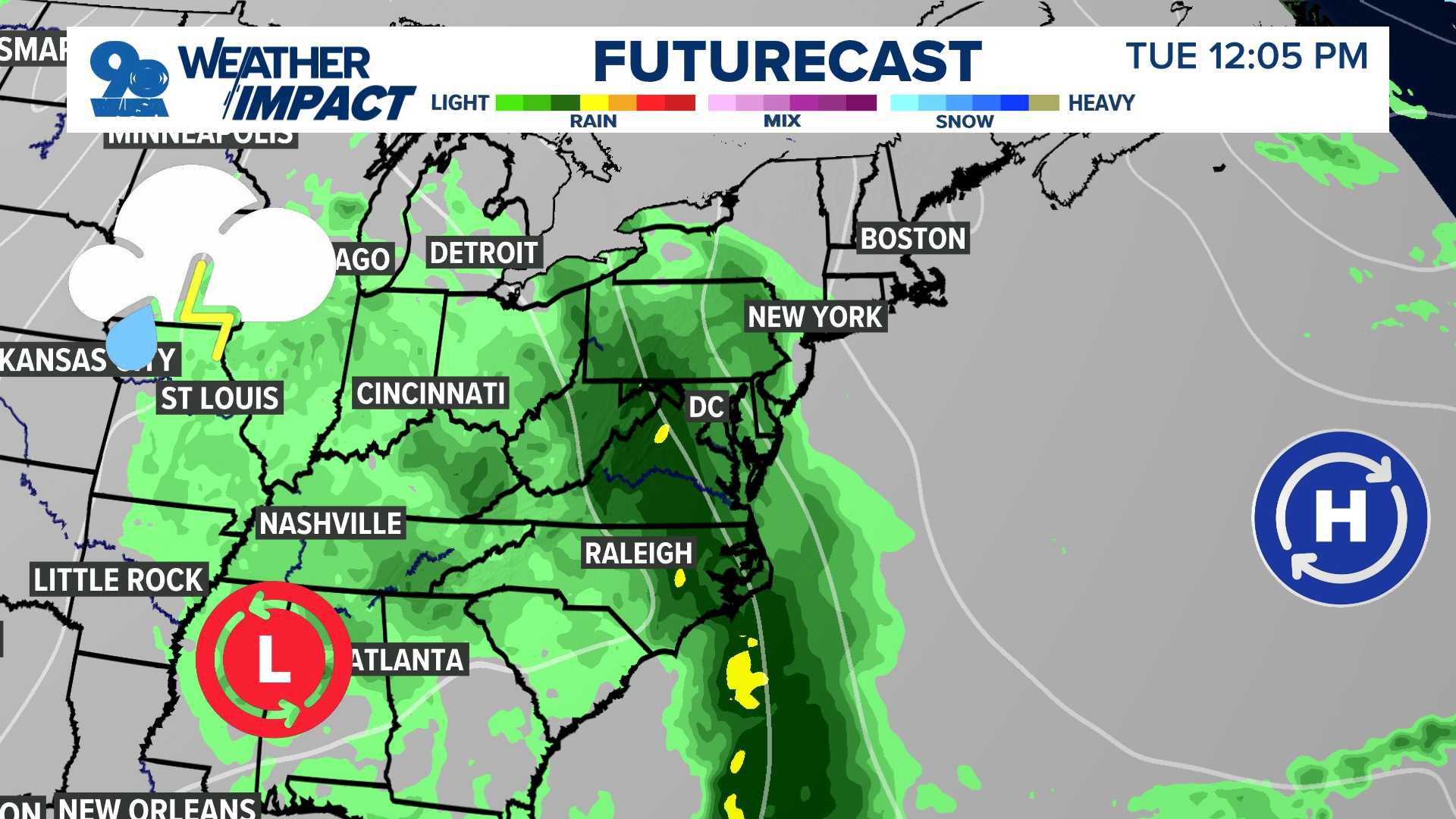 D.c. Weather Rain Storms Forecast