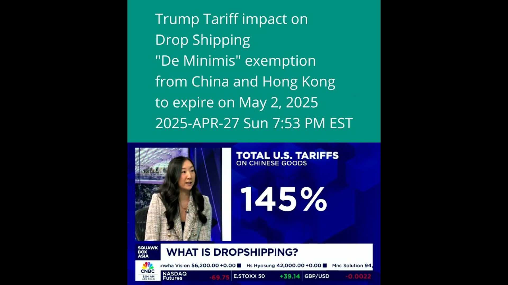 De Minimis Exemption Tariffs Shipping