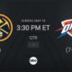 Denver Nuggets Oklahoma City Thunder Nba Playoffs