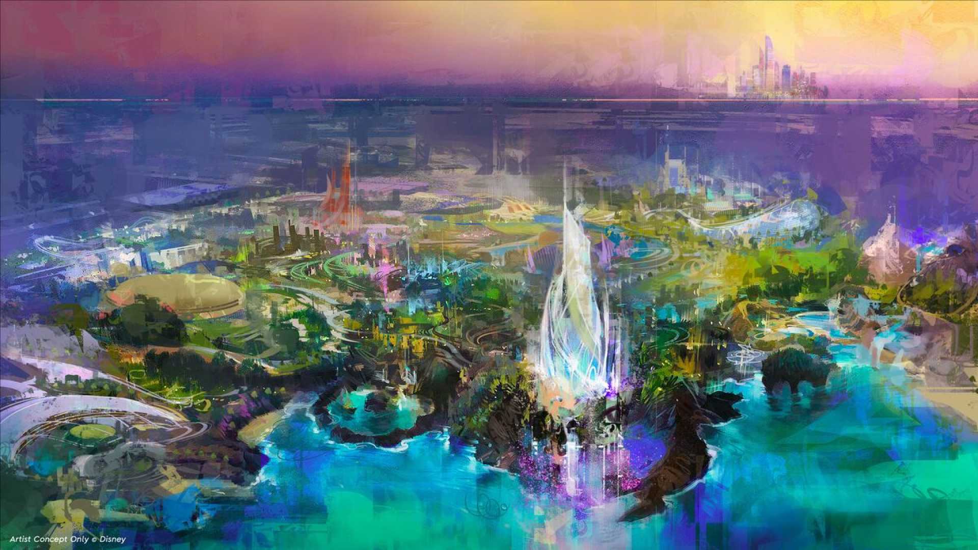 Disney Theme Park Abu Dhabi Rendering