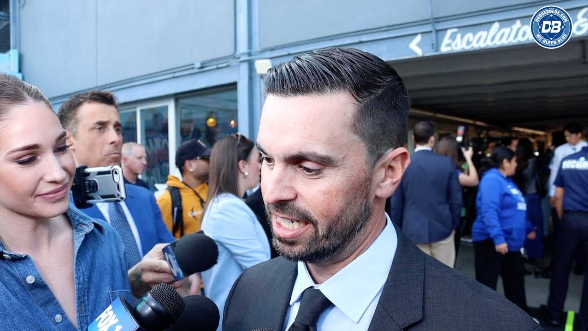 Dodgers Gm Brandon Gomes Meeting