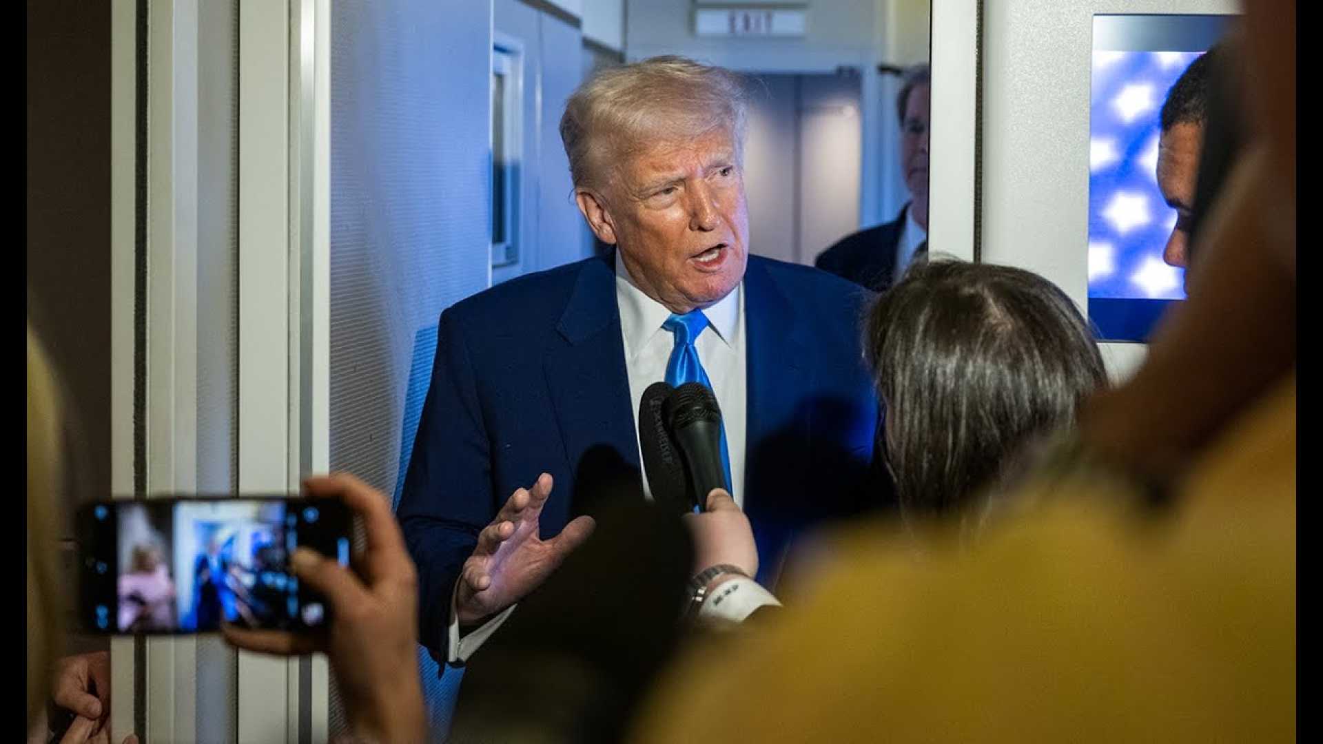 Donald Trump Press Conference Air Force One