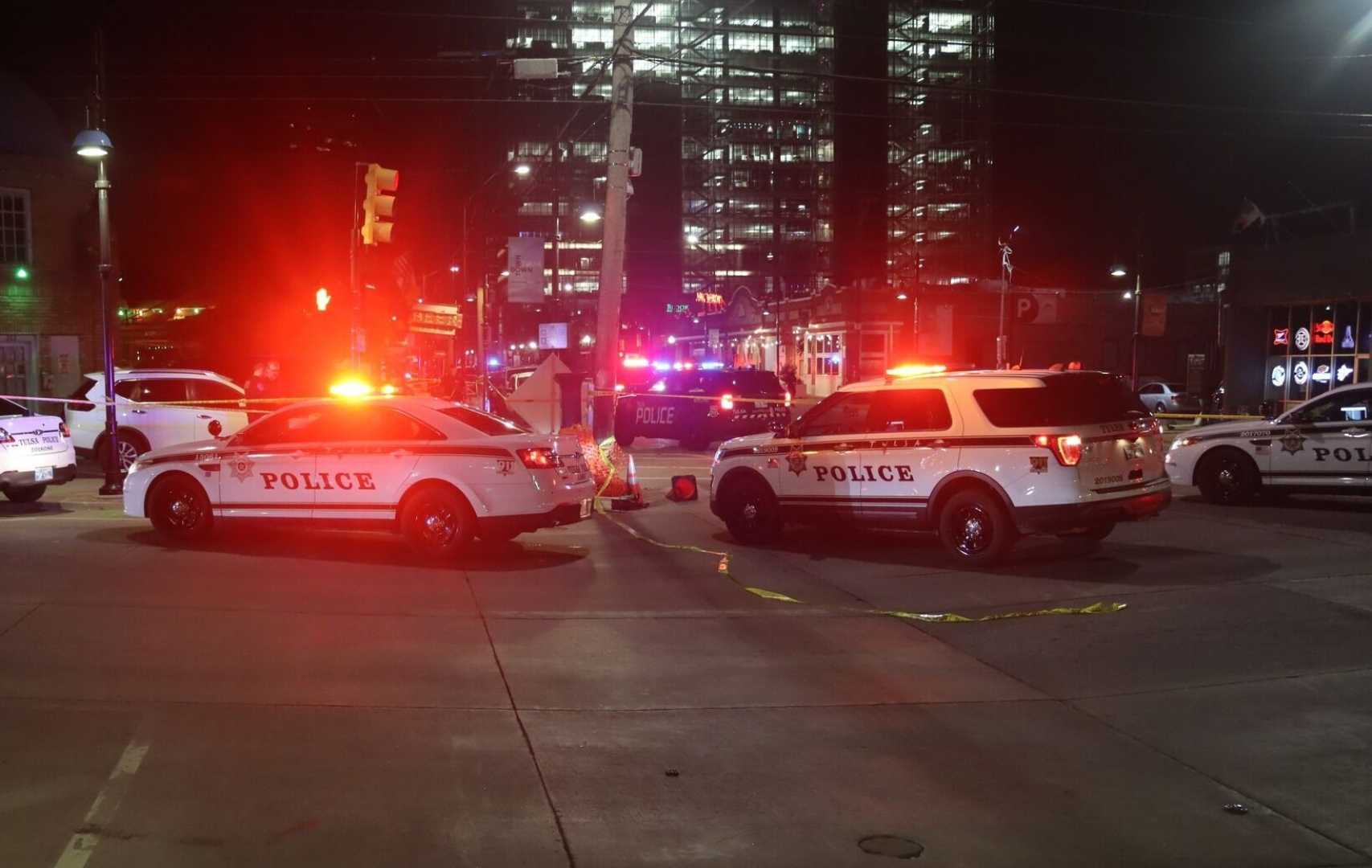 Downtown Tulsa Shooting Crowd