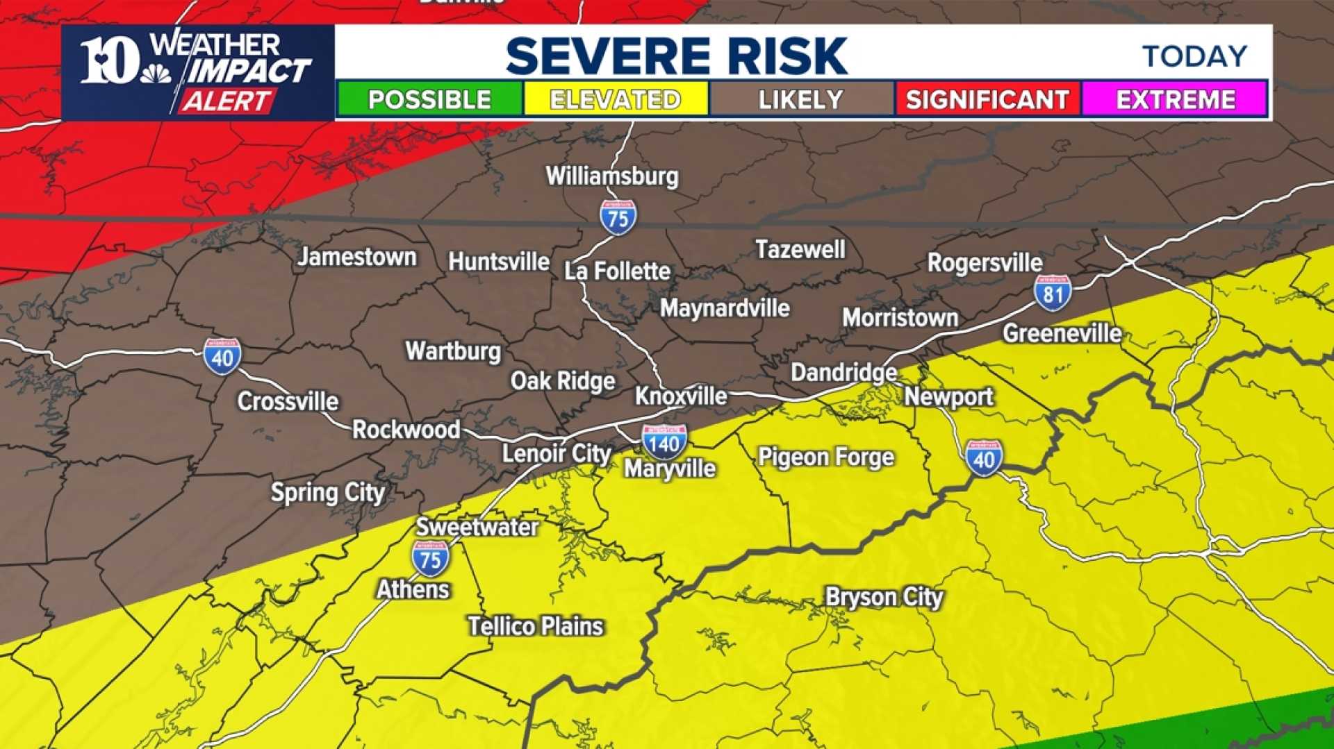 East Tennessee Severe Storm Threats