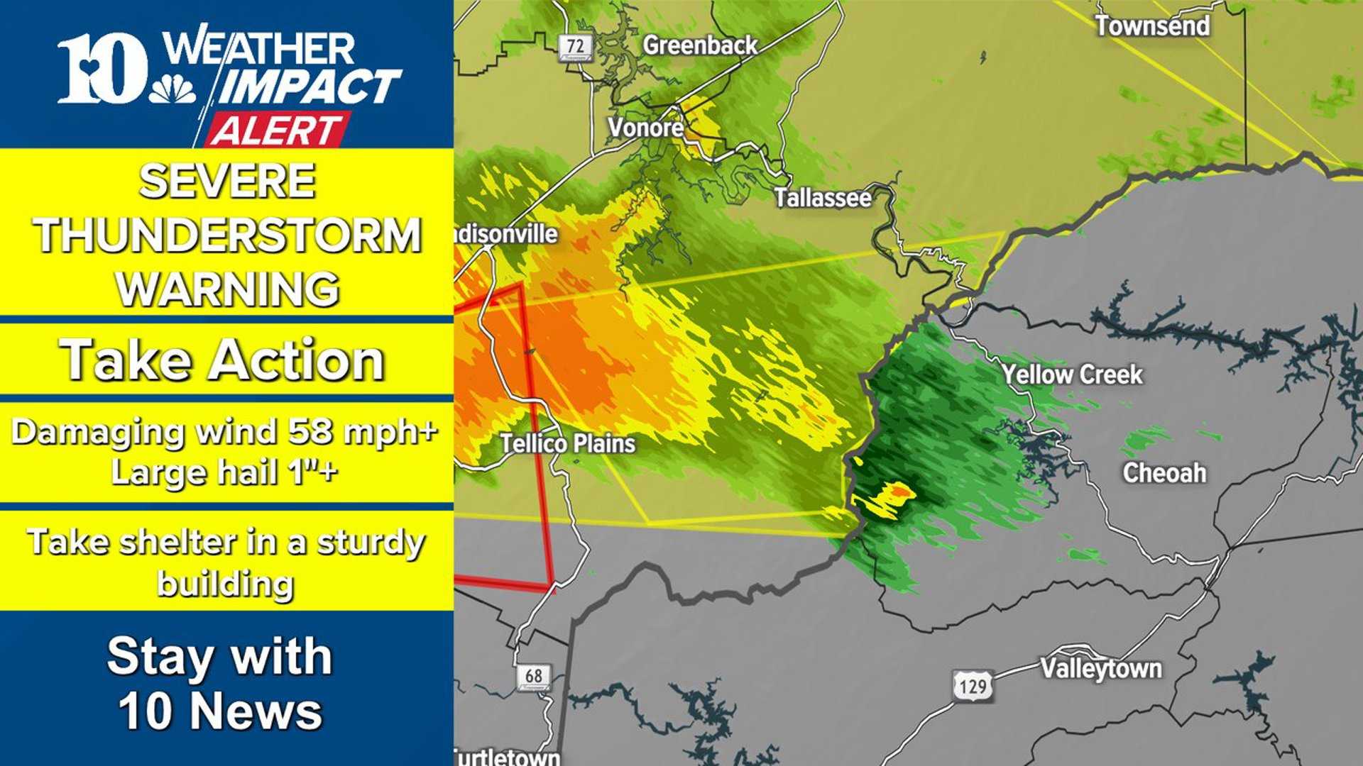East Tennessee Severe Storms Weather