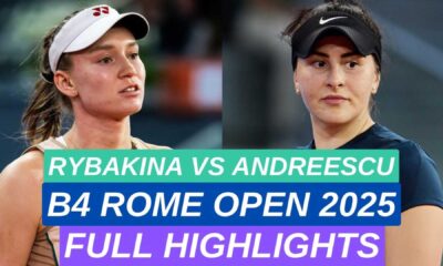 Elena Rybakina Bianca Andreescu Tennis Match