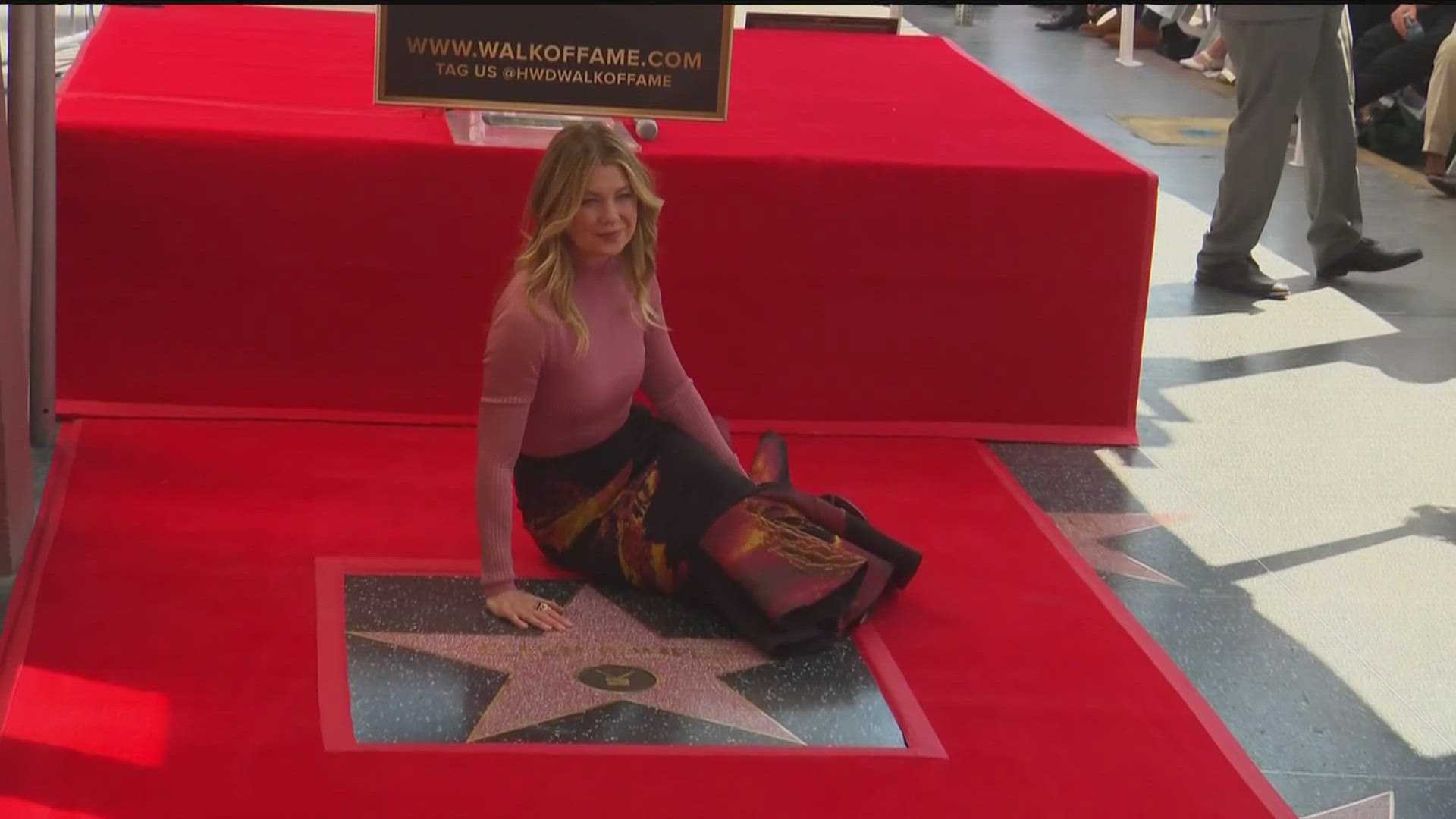 Ellen Pompeo Hollywood Walk Of Fame Star