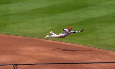 Elly De La Cruz Diving Baseball Game