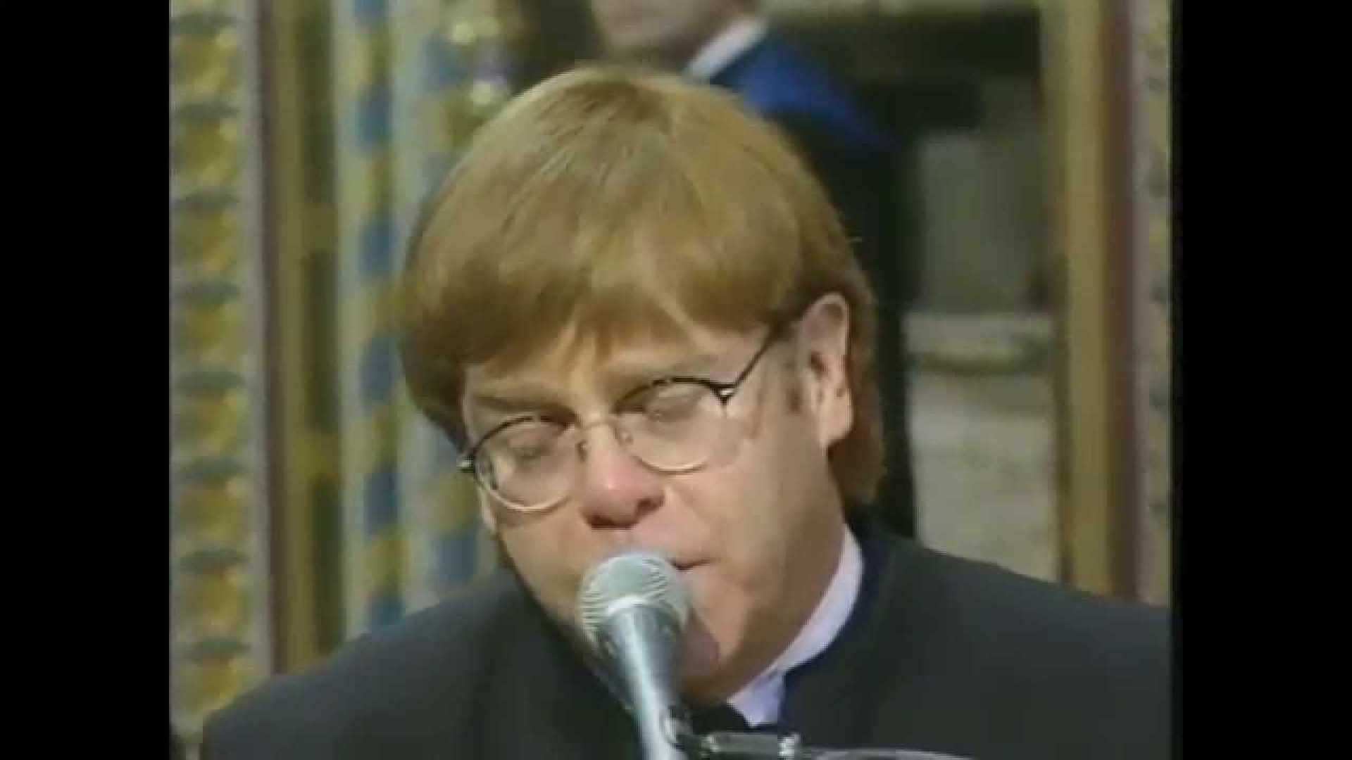 Elton John Princess Diana Performance Footage