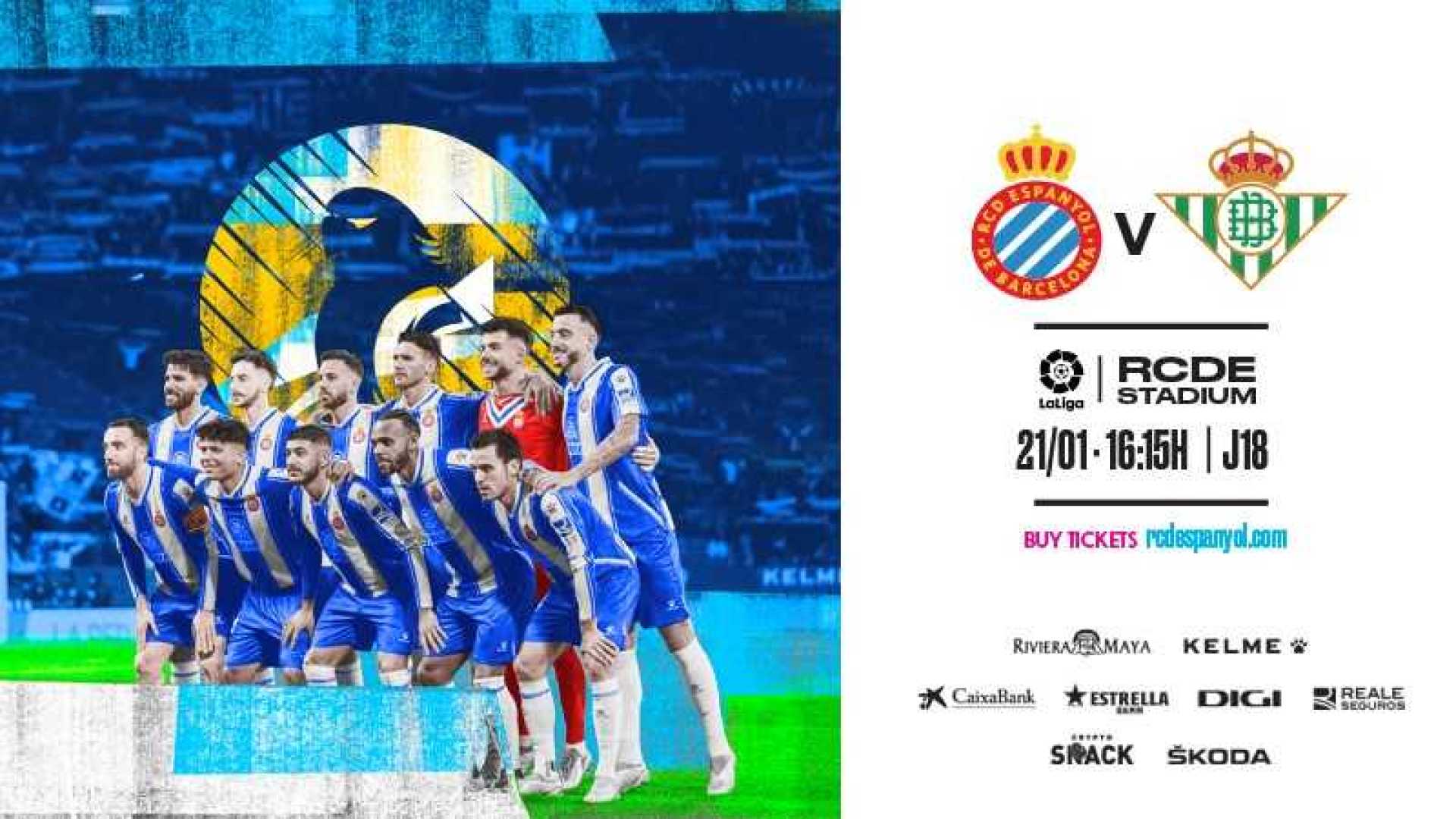 Espanyol Vs Real Betis Football Match