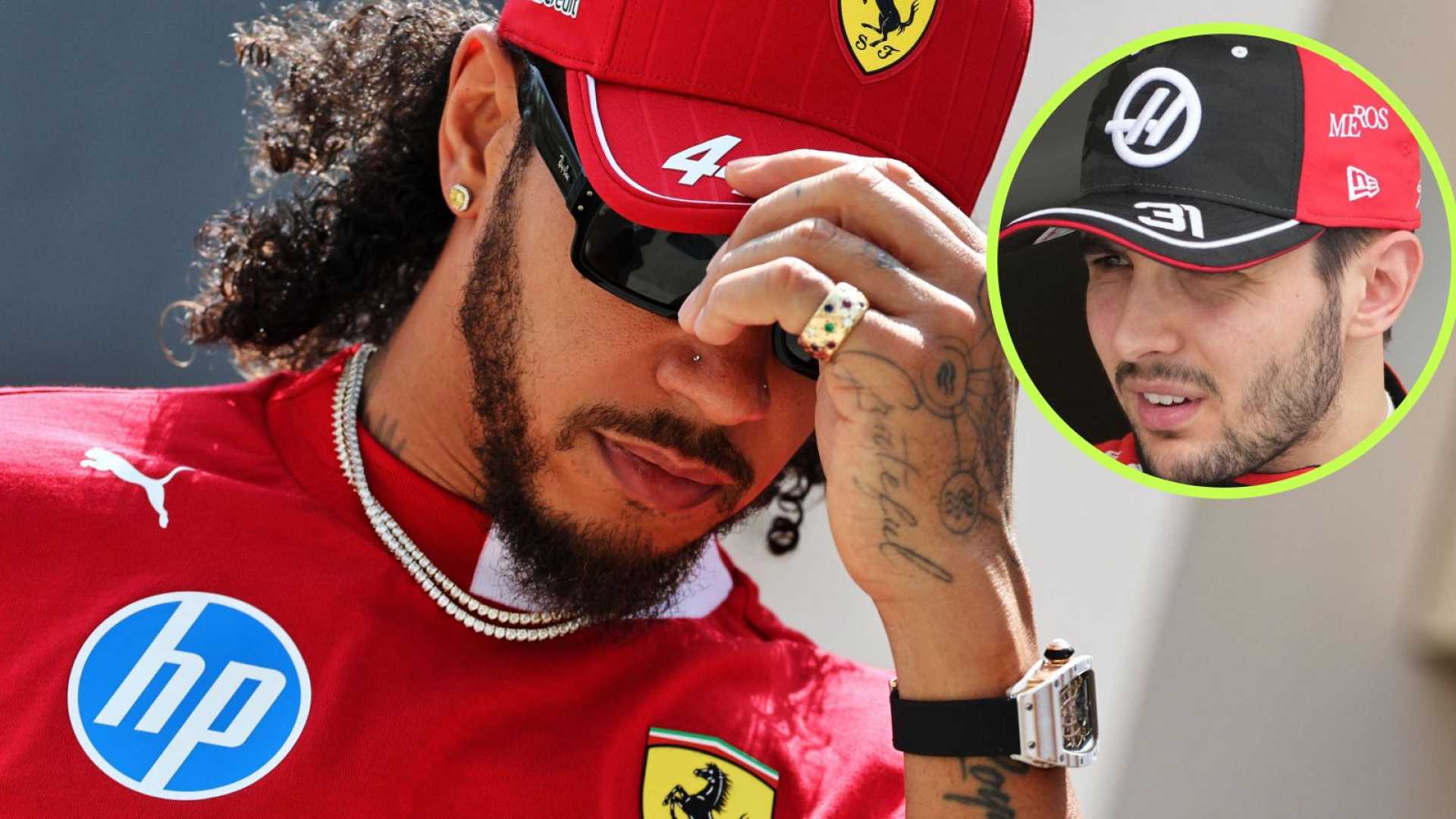 Esteban Ocon Lewis Hamilton Ferrari