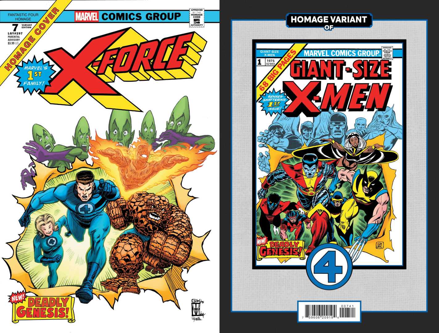 Fantastic Four Comics Covers 2025