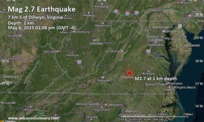 Farmville Virginia Earthquake May 2025