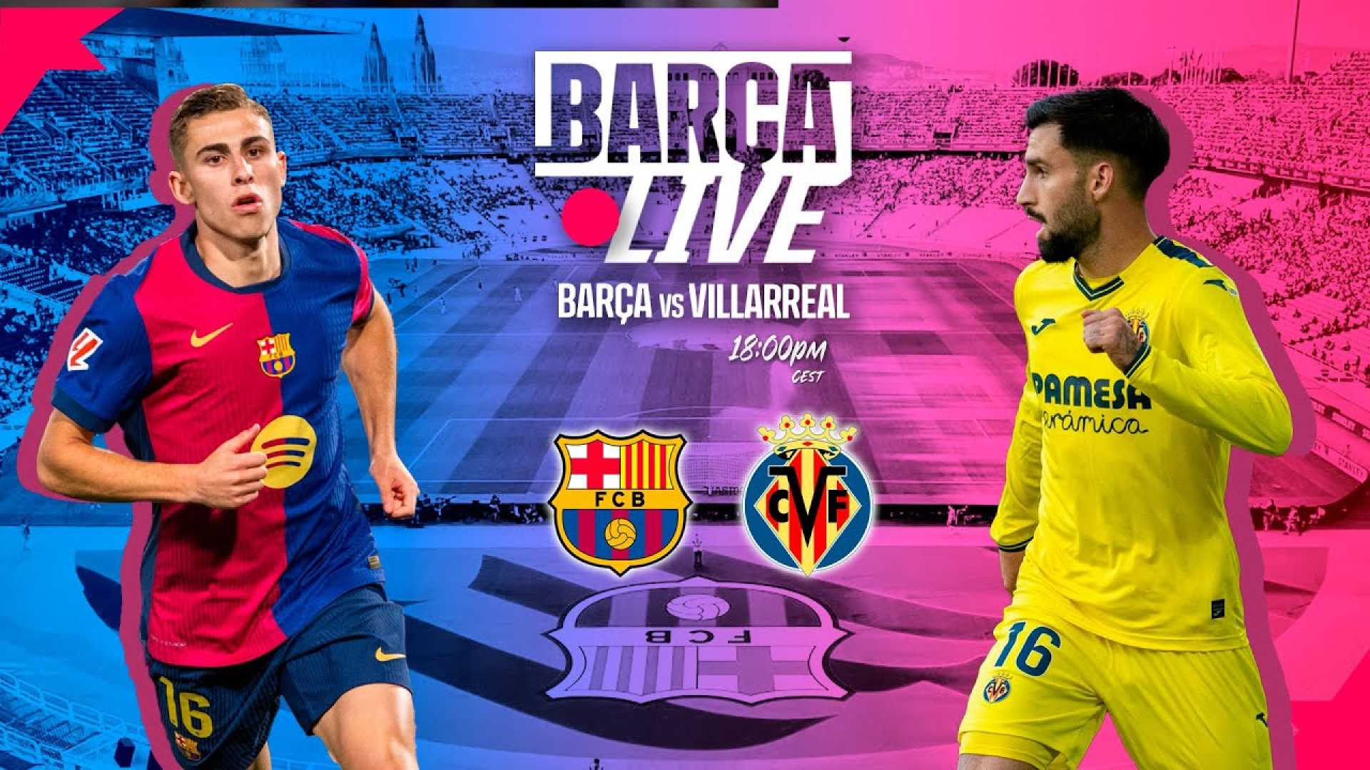 Fc Barcelona Villarreal Laliga Match