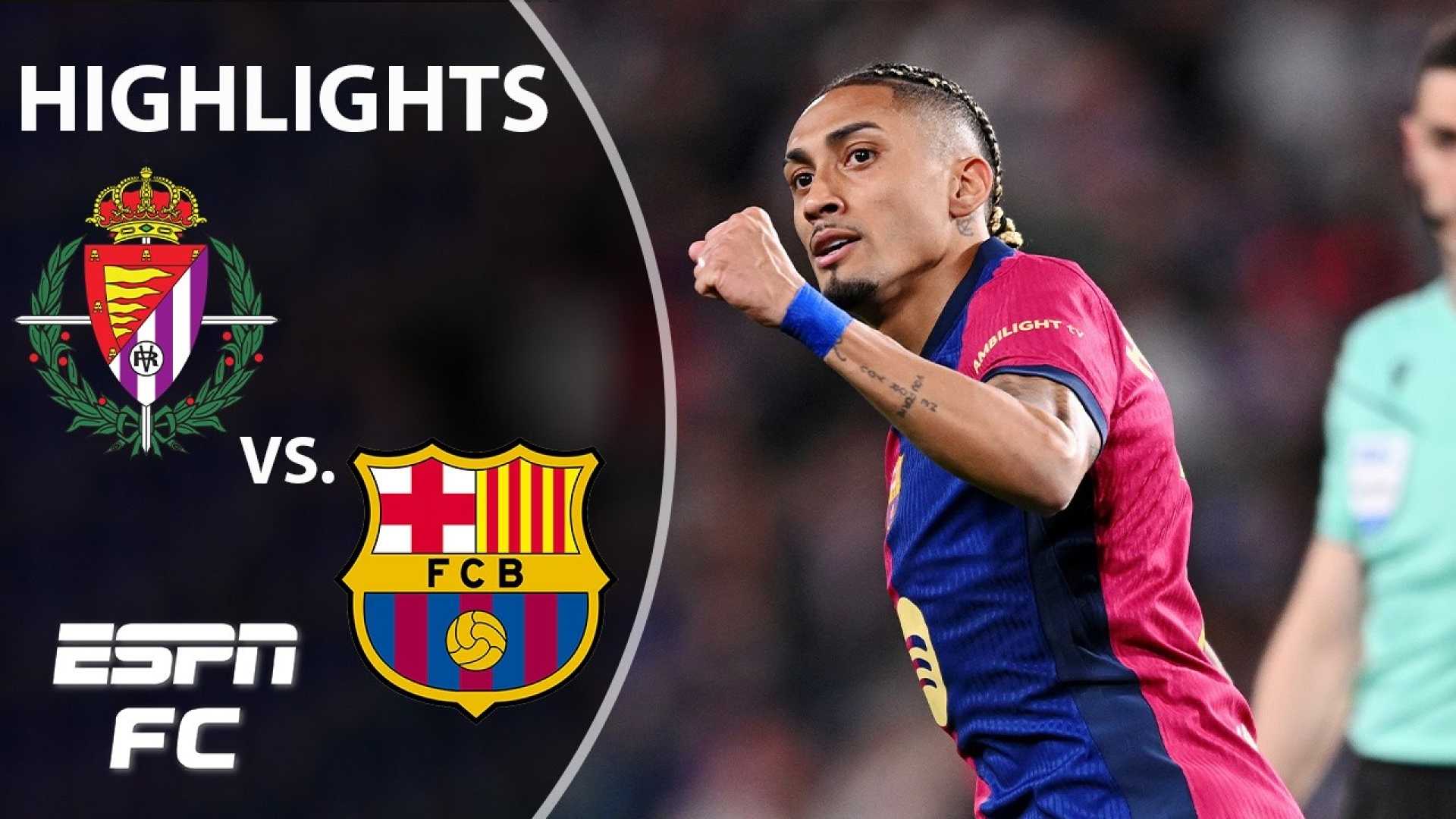 Fc Barcelona Vs Real Valladolid Match Highlights
