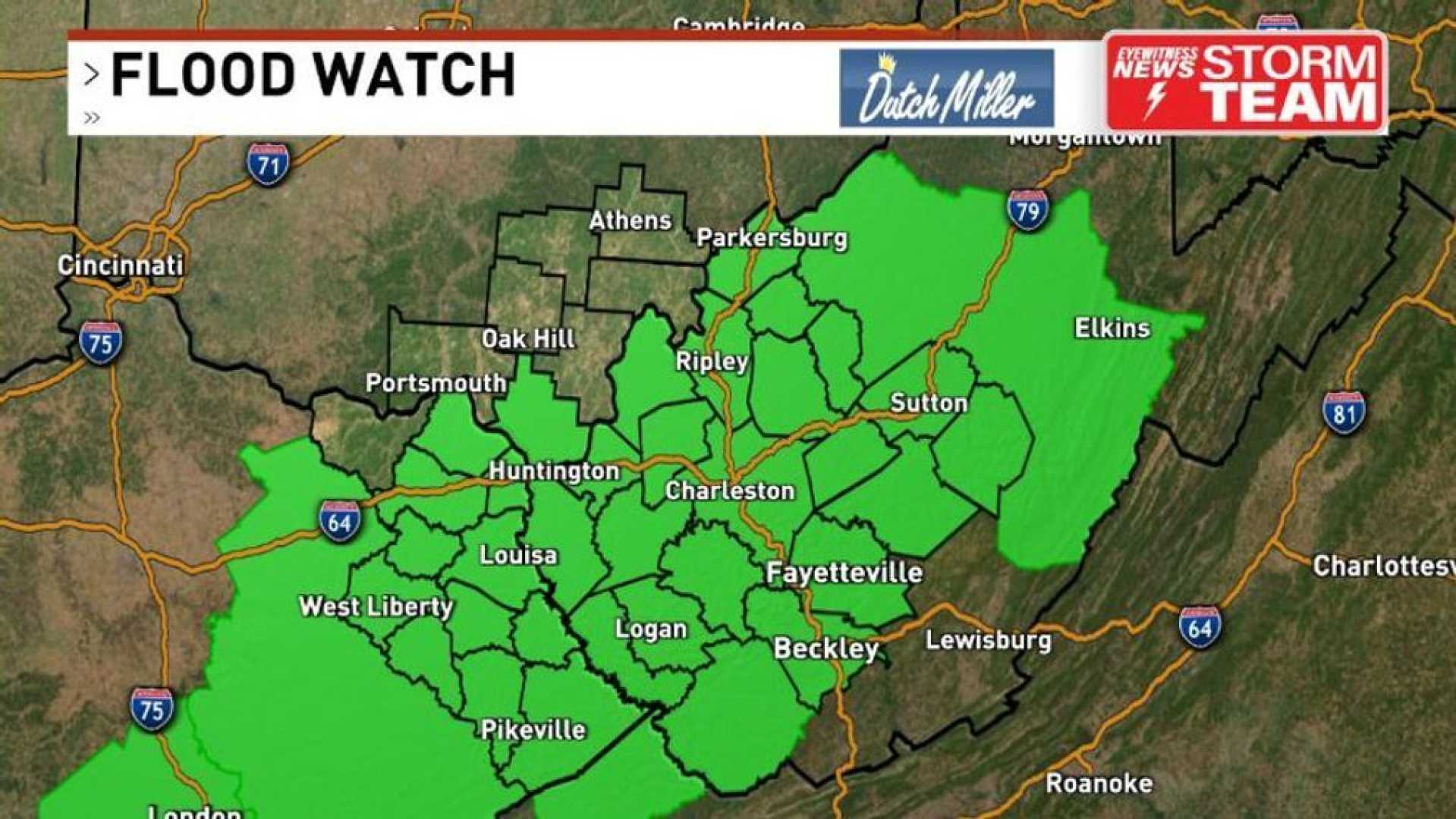 Flood Watch Kentucky Virginia West Virginia