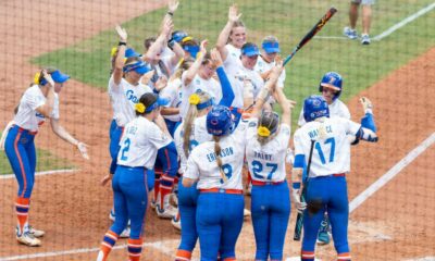 Florida Gators Softball Team Celebrates Victory