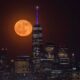 Flower Moon New York City Skyline