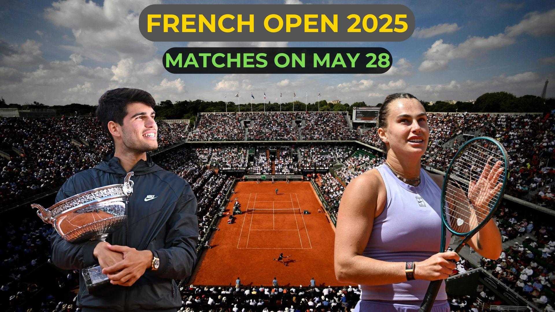 French Open 2025 Tennis Matches