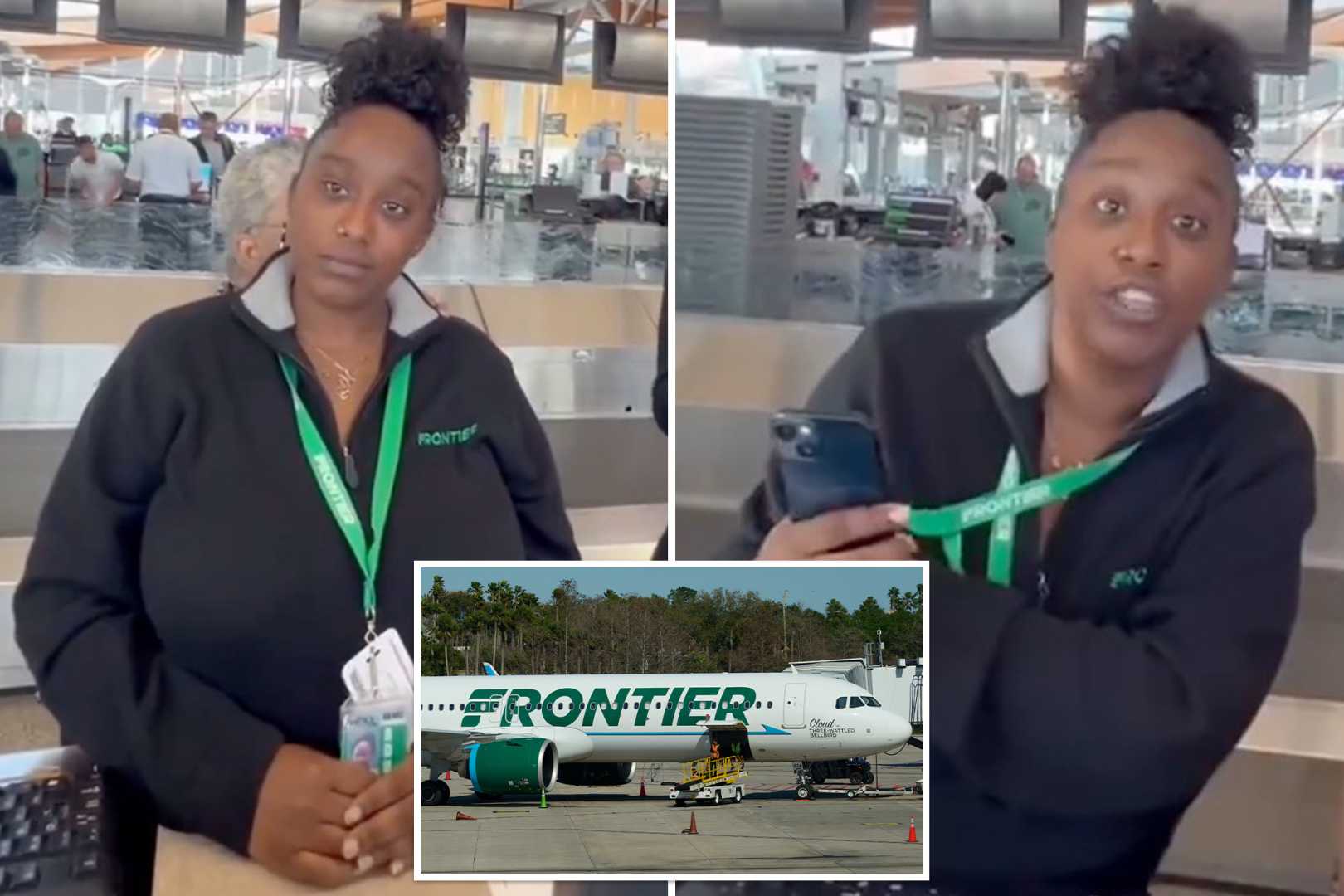 Frontier Airlines Gate Agents Argument With Passenger