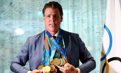 Gary Hall Jr. Olympic Medals Ceremony