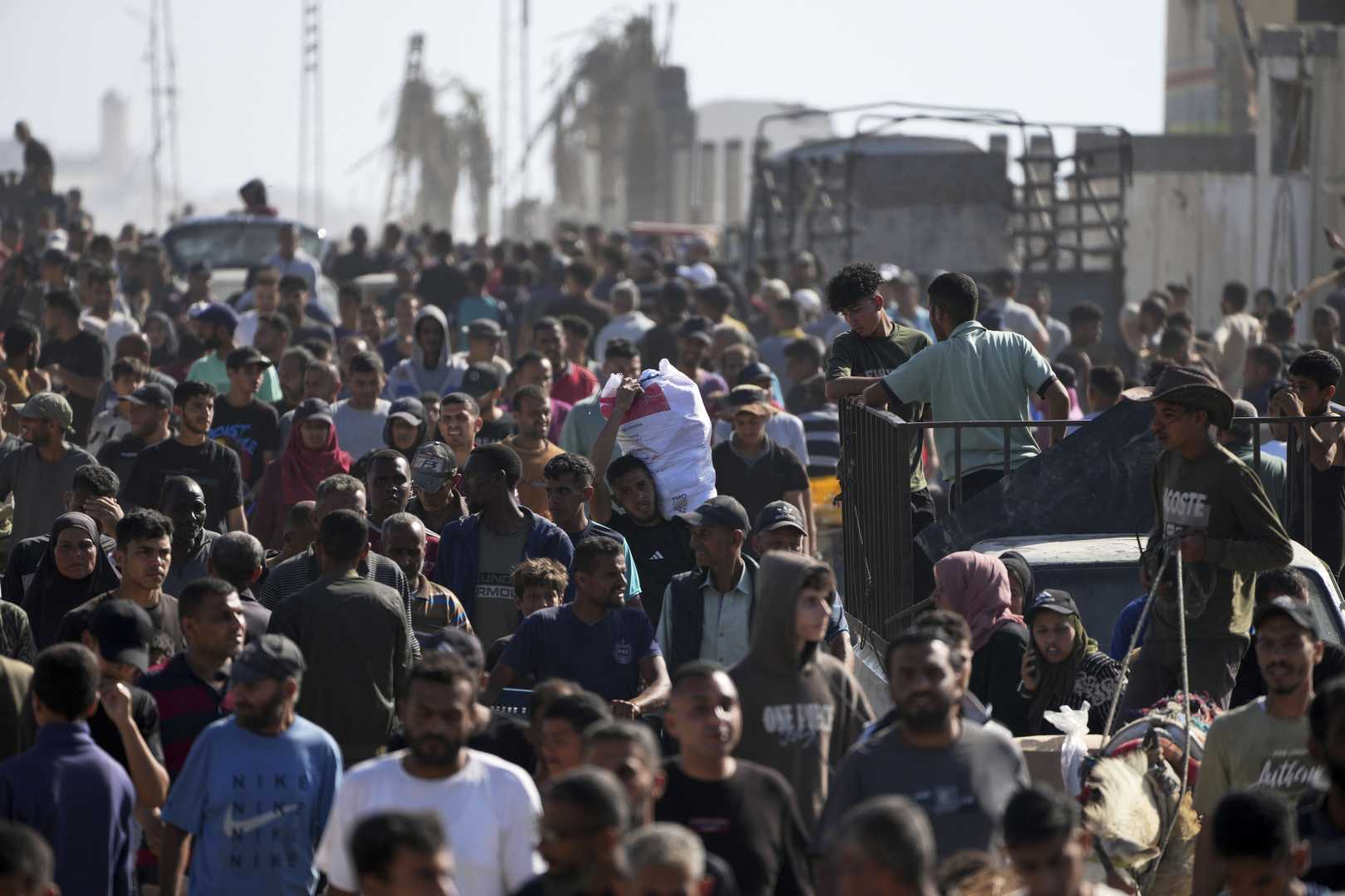 Gaza Food Aid Distribution Chaos