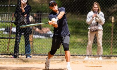 George Clooney Softball Game Central Park