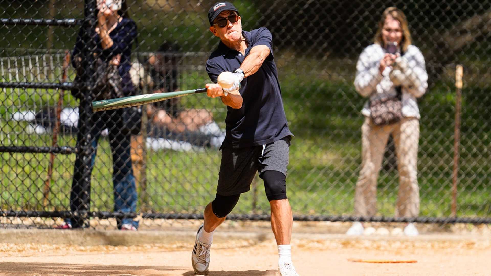 George Clooney Softball Game Central Park