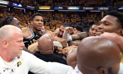 Giannis Antetokounmpo Tyrese Haliburton Nba Playoffs