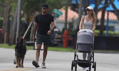 Gisele Bündchen Strolling With Newborn