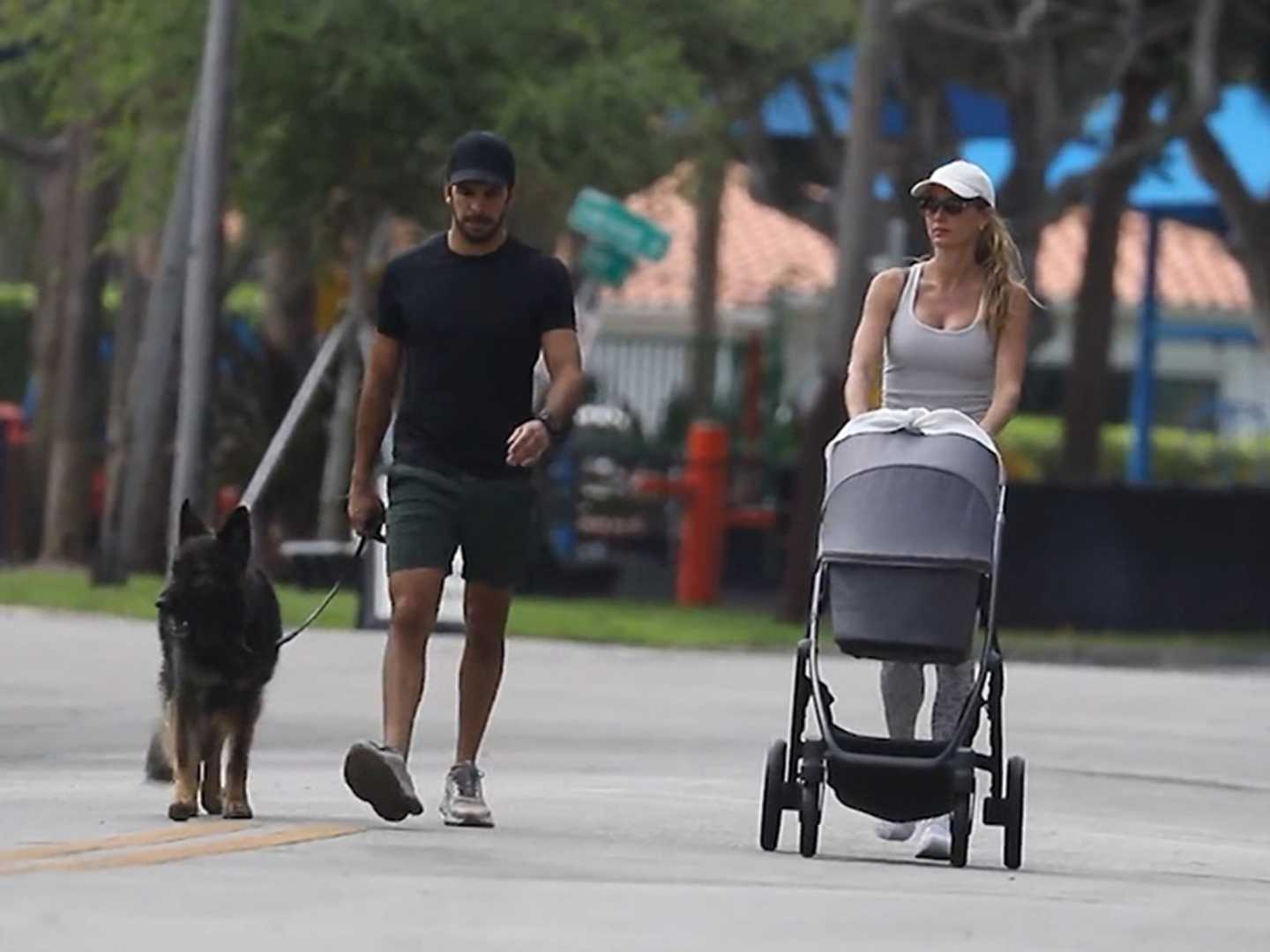 Gisele Bündchen Strolling With Newborn