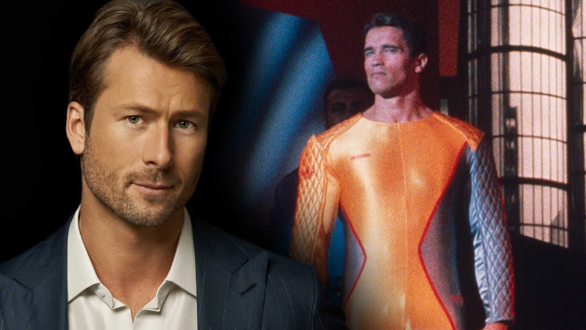 Glen Powell Arnold Schwarzenegger Running Man
