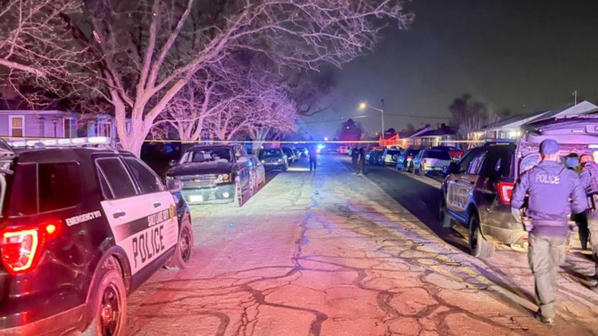 Glendale Shooting Scene With Police And Emergency Responders