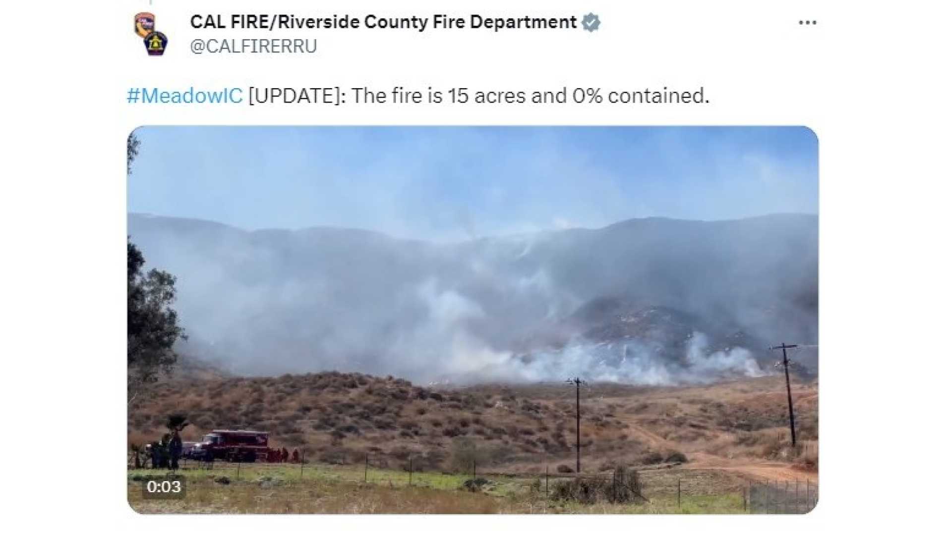 Good Hope California Brush Fire