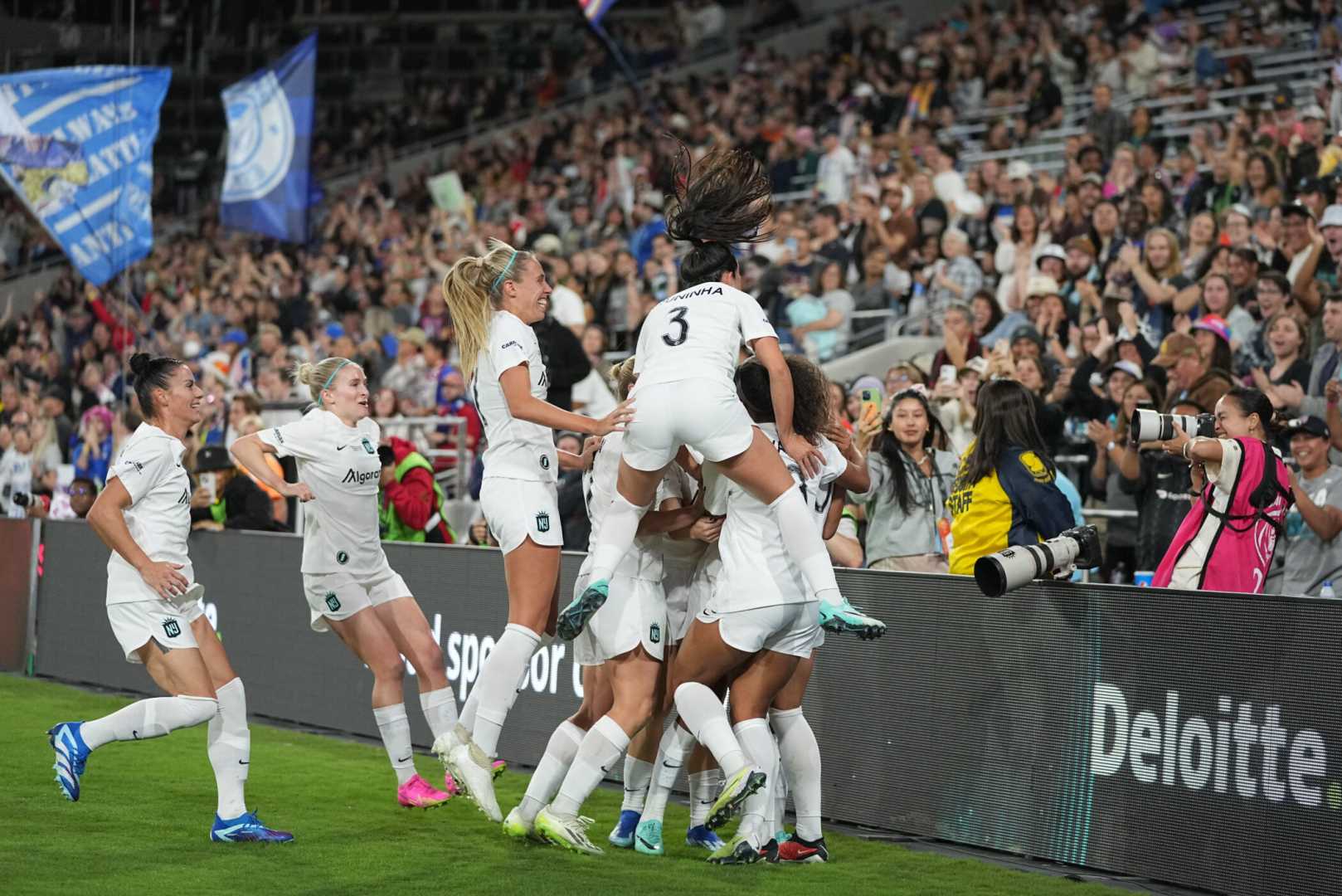 Gotham Fc Soccer Team Celebration