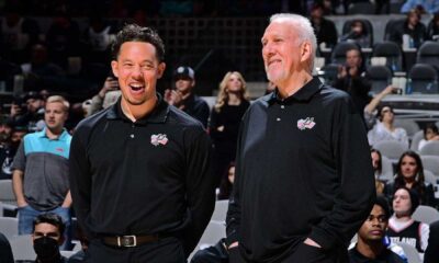 Gregg Popovich And Mitch Johnson San Antonio Spurs
