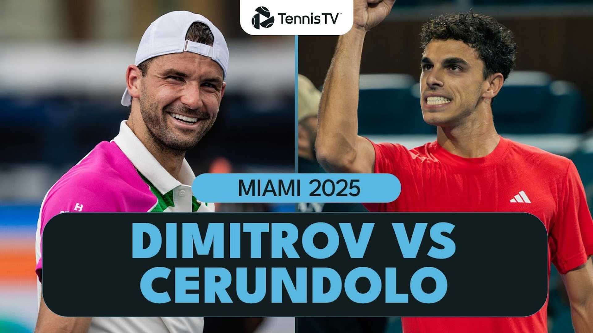 Grigor Dimitrov Vs Francisco Cerundolo Tennis Match