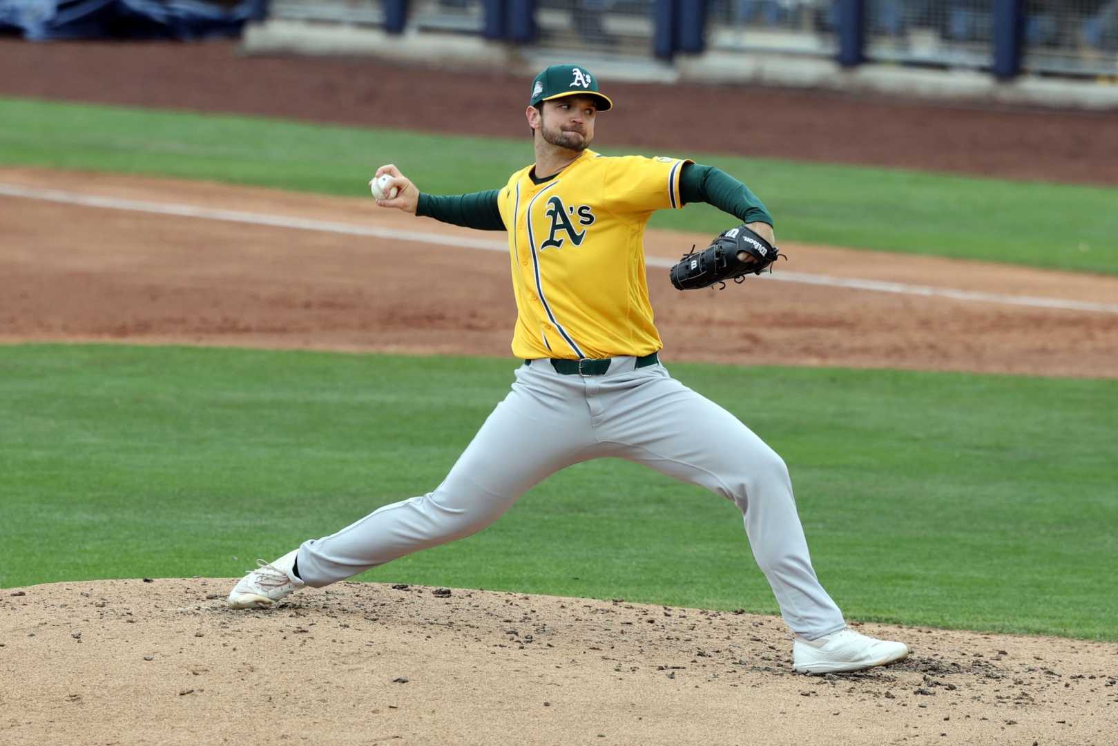 Gunnar Hoglund Pitching For Oakland Athletics