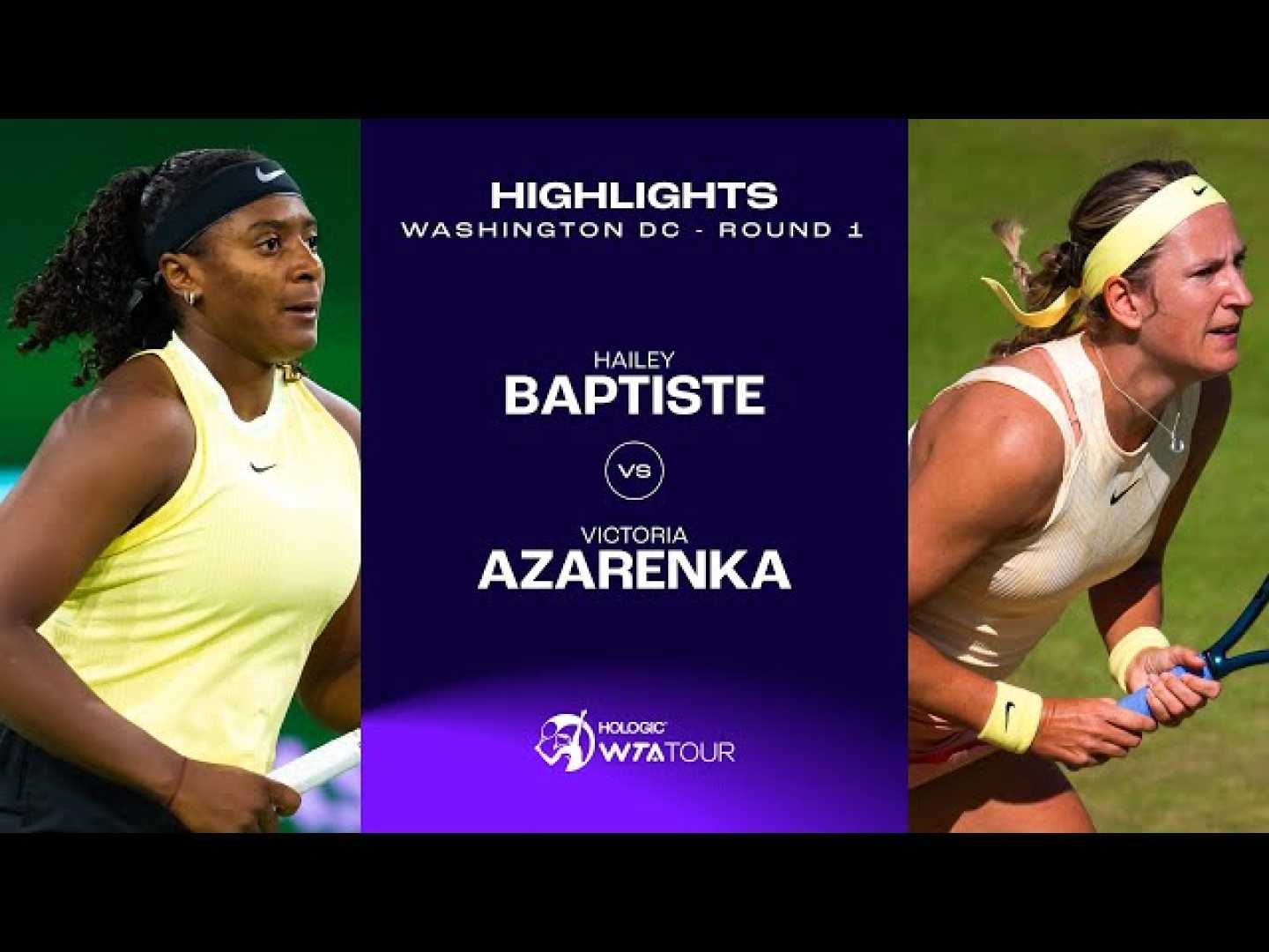 Hailey Baptiste Tennis Match