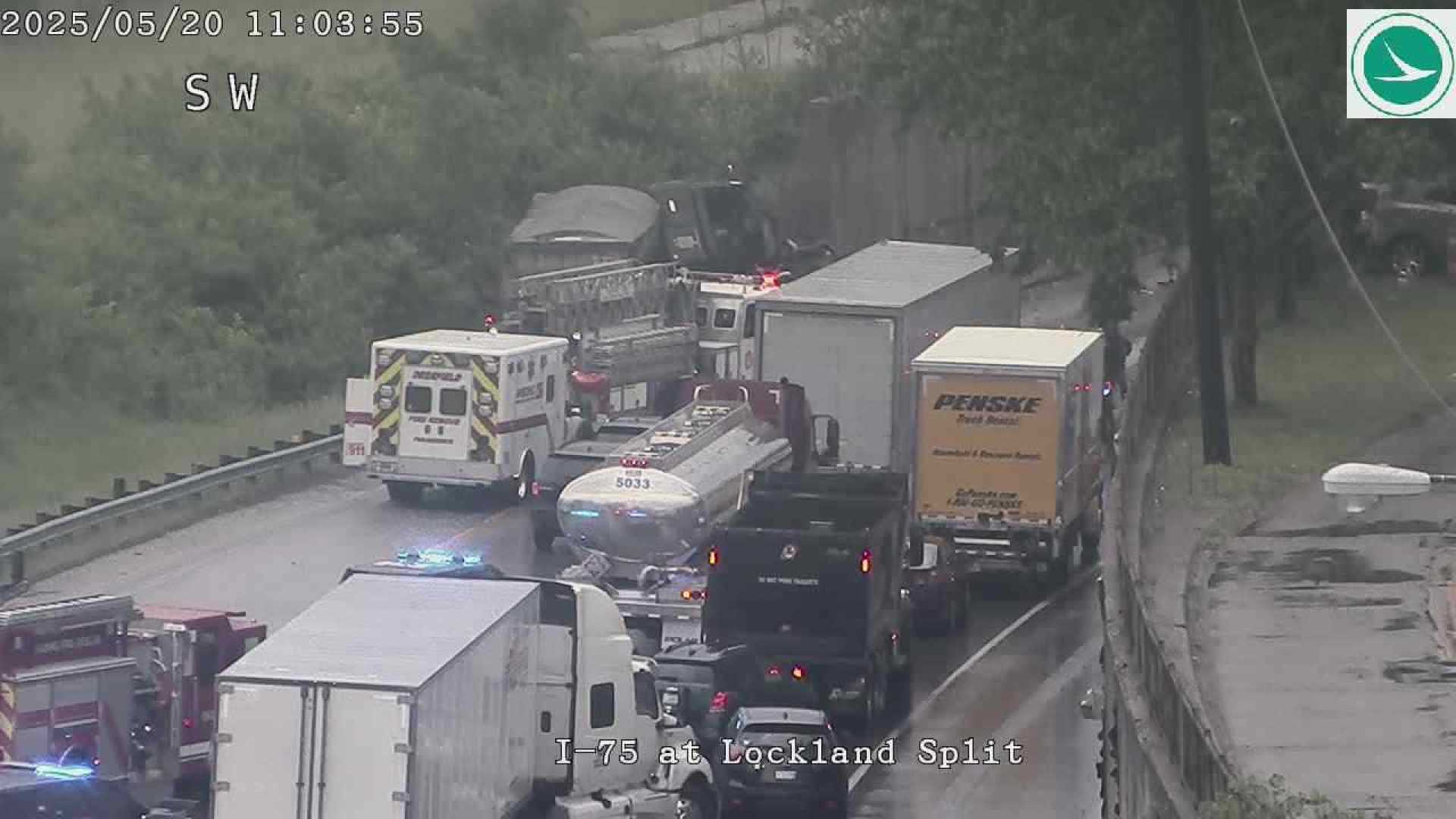 I 75 Crash Lockland Ohio