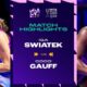 Iga Świątek Coco Gauff Tennis Match