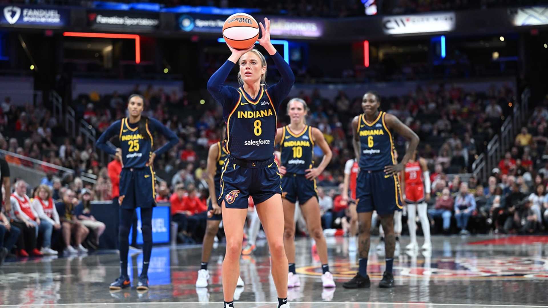 Indiana Fever Preseason Game Action