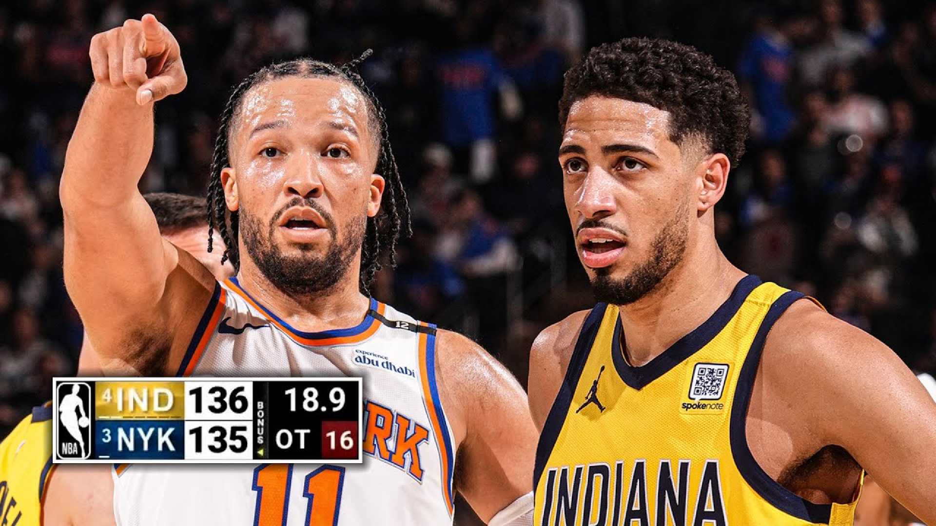 Indiana Pacers New York Knicks Game 1 Overtime