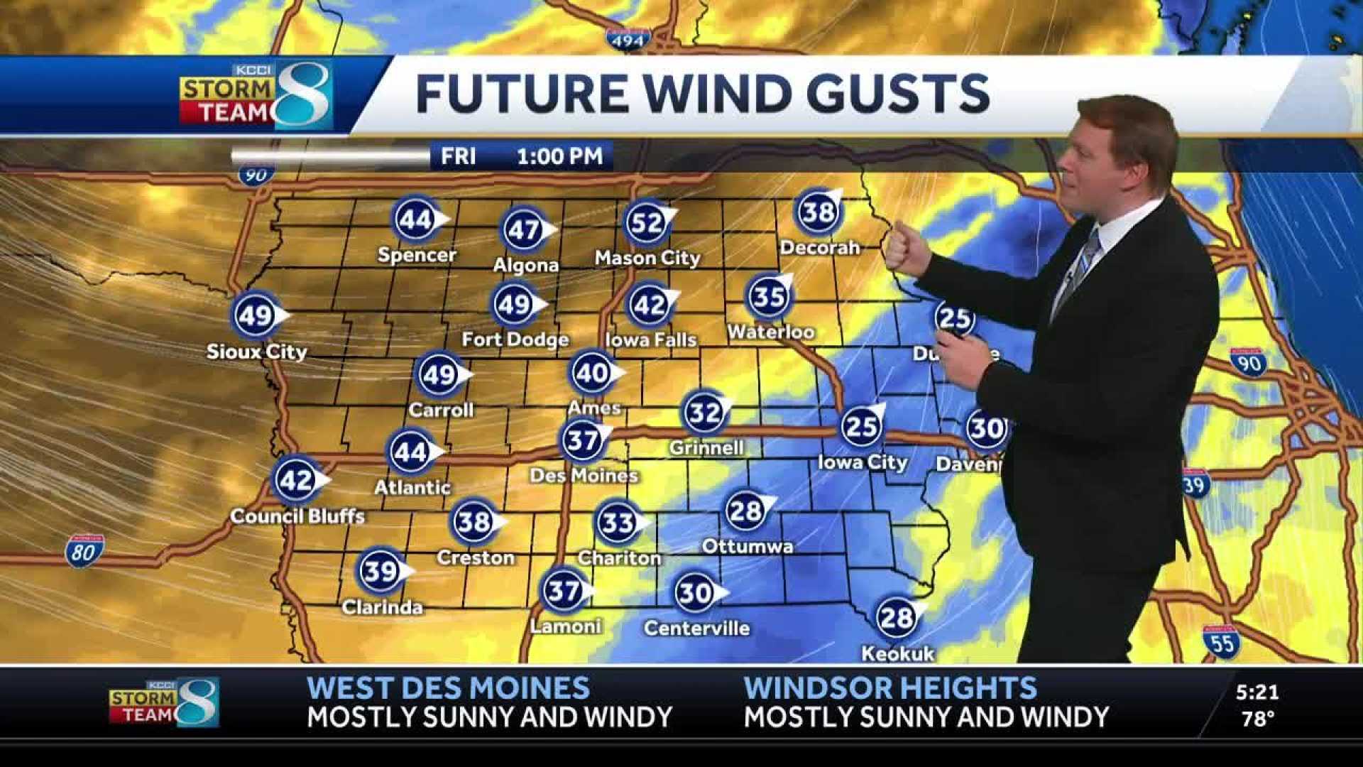Iowa Weather High Winds Forecast