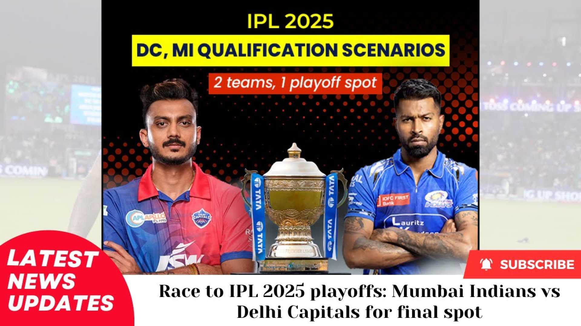 Ipl 2025 Mumbai Indians Delhi Capitals Playoff Race