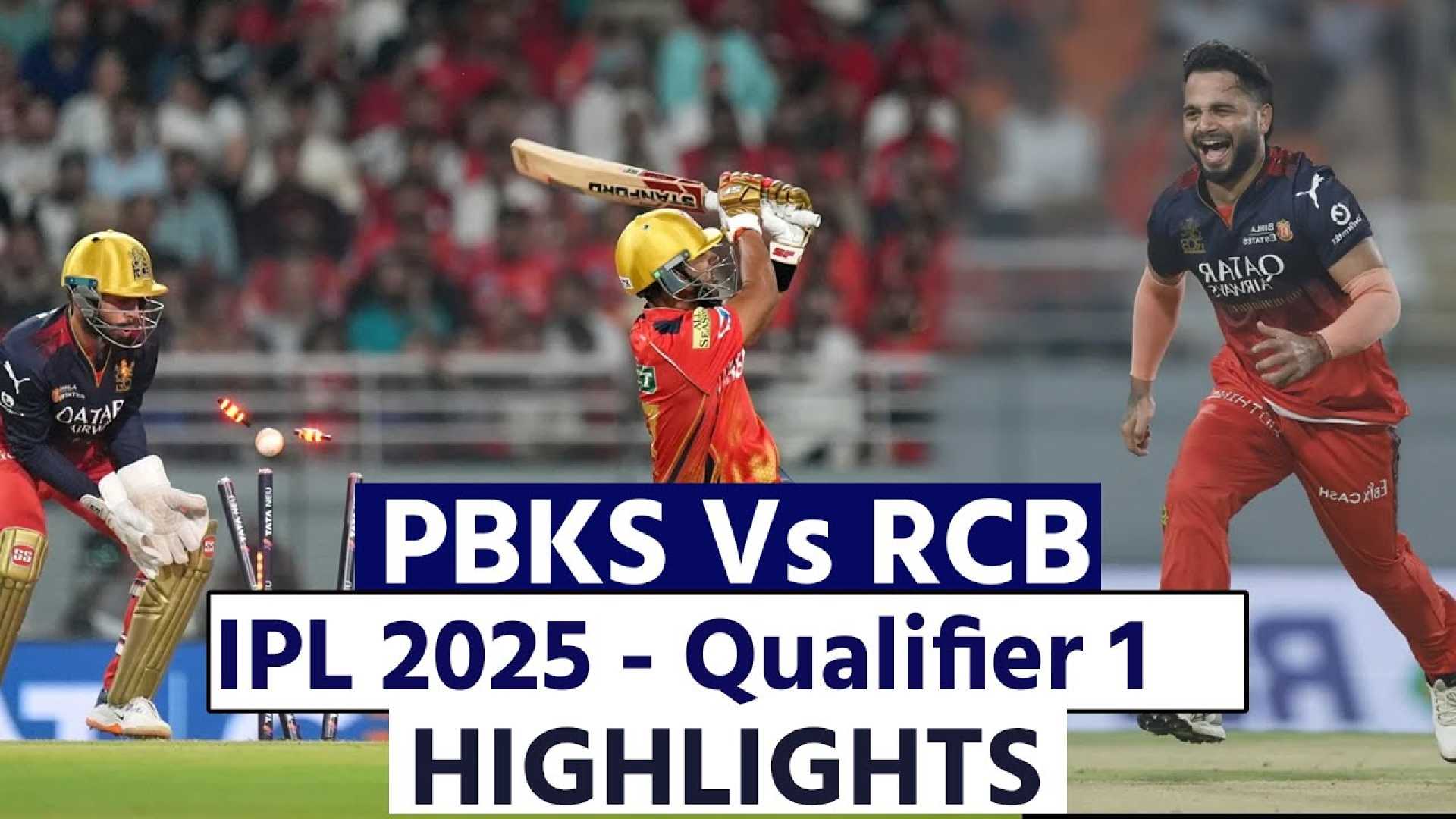 Ipl 2025 Pbks Rcb Match Highlights