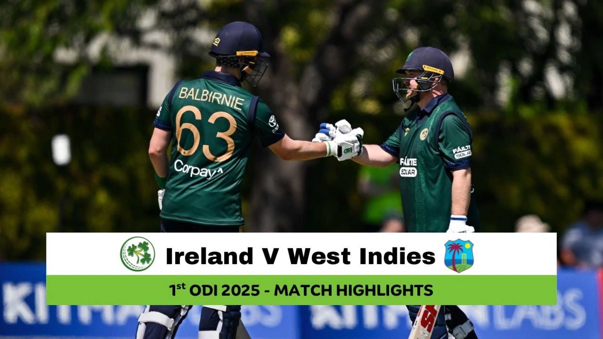 Ireland Cricket Team Vs West Indies 2025