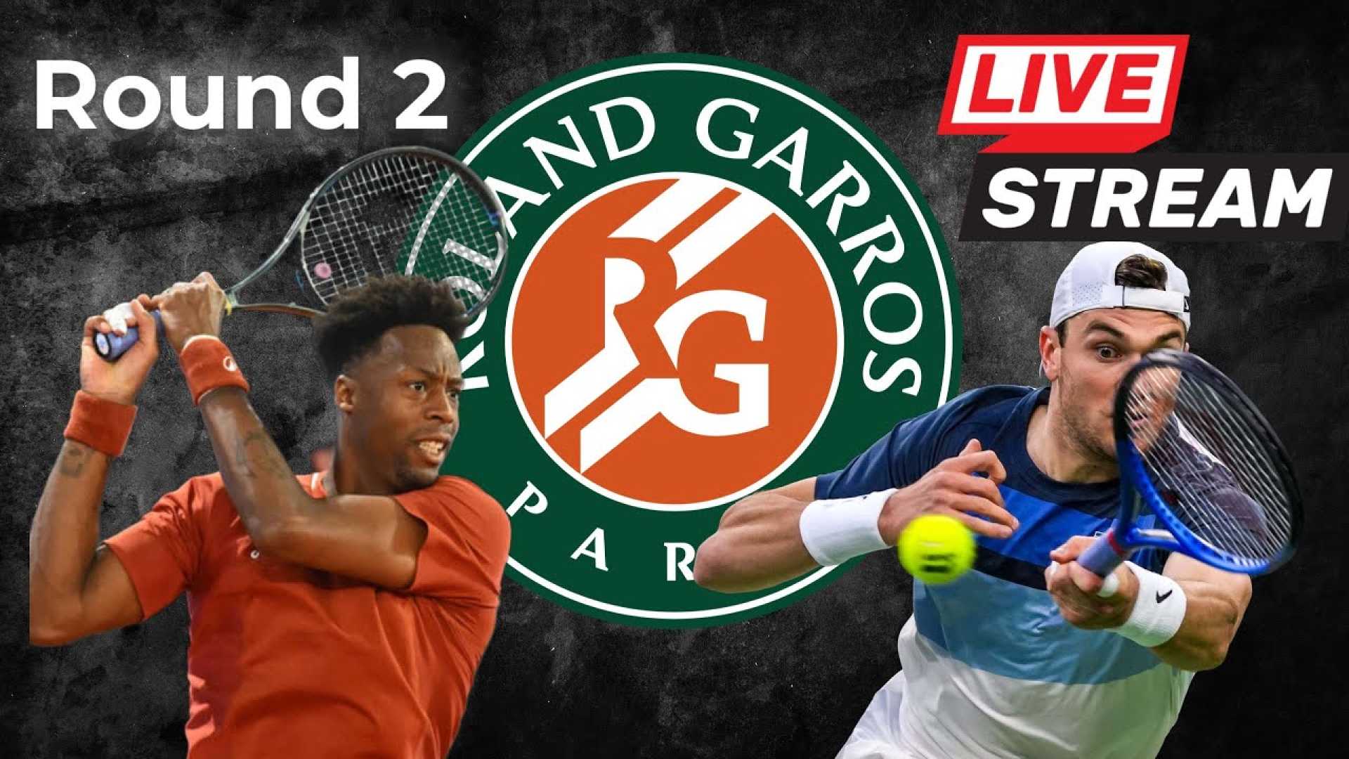 Jack Draper Gael Monfils French Open 2025