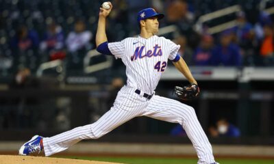 Jacob Degrom Pitching During A Game
